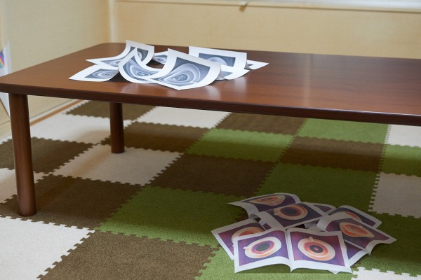 《平面の彼方》インクジェットプリント、不定形、2018